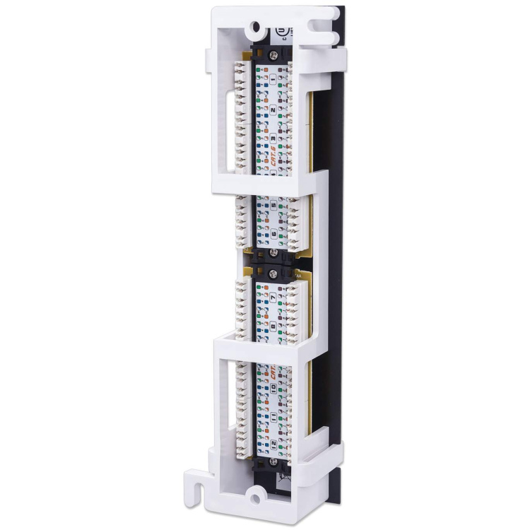 Intellinet 12-Port Cat6 Vertical Patch Panel | 89D Mounting Bracket - Image 4