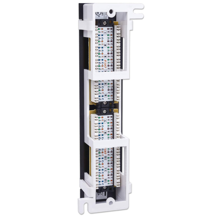 Intellinet 12-Port Cat6 Vertical Patch Panel | 89D Mounting Bracket - Image 5
