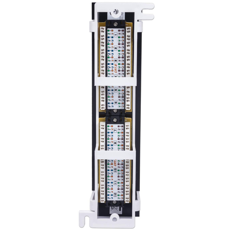 Intellinet 12-Port Cat6 Vertical Patch Panel | 89D Mounting Bracket - Image 2