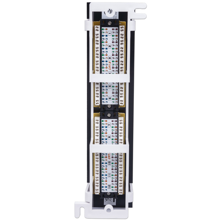 Intellinet 12-Port Cat6 Vertical Patch Panel | 89D Mounting Bracket - Image 6