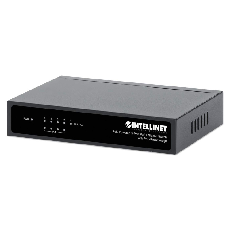 Intellinet 5-Port PoE Powered Gigabit Switch with PoE Passthrough - Image 6