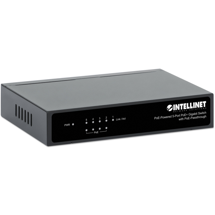 Intellinet 5-Port PoE Powered Gigabit Switch with PoE Passthrough - Image 5