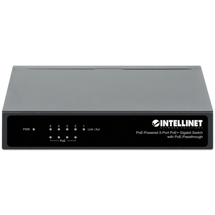 Intellinet 5-Port PoE Powered Gigabit Switch with PoE Passthrough - Image 4