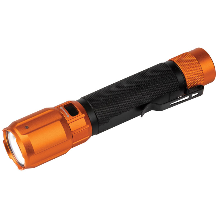 Klein Tools Rechargeable 2-Color LED Flashlight with Holster - Image 3