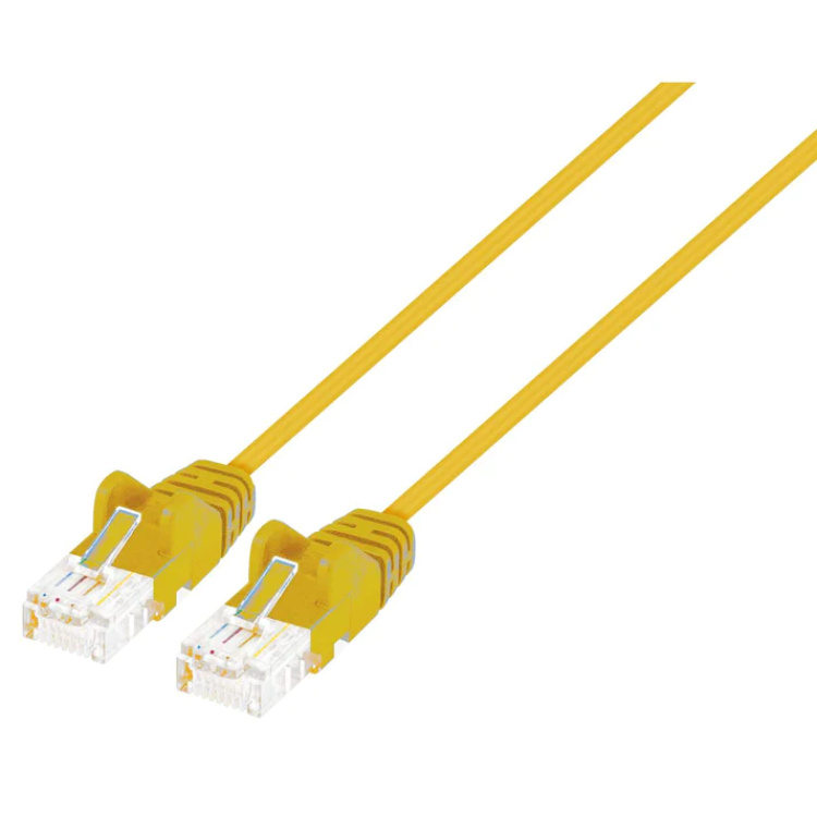 Intellinet 1' Cat6 Patch Cable Yellow with Boots