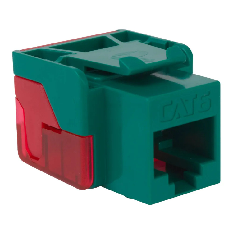 ICC Cat6 EZ Style Keystone Jack | Green