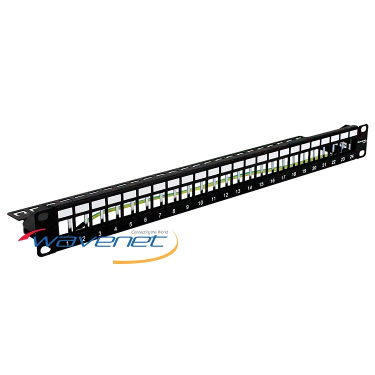 Wavenet 24 Port Unloaded Shielded Patch Panel