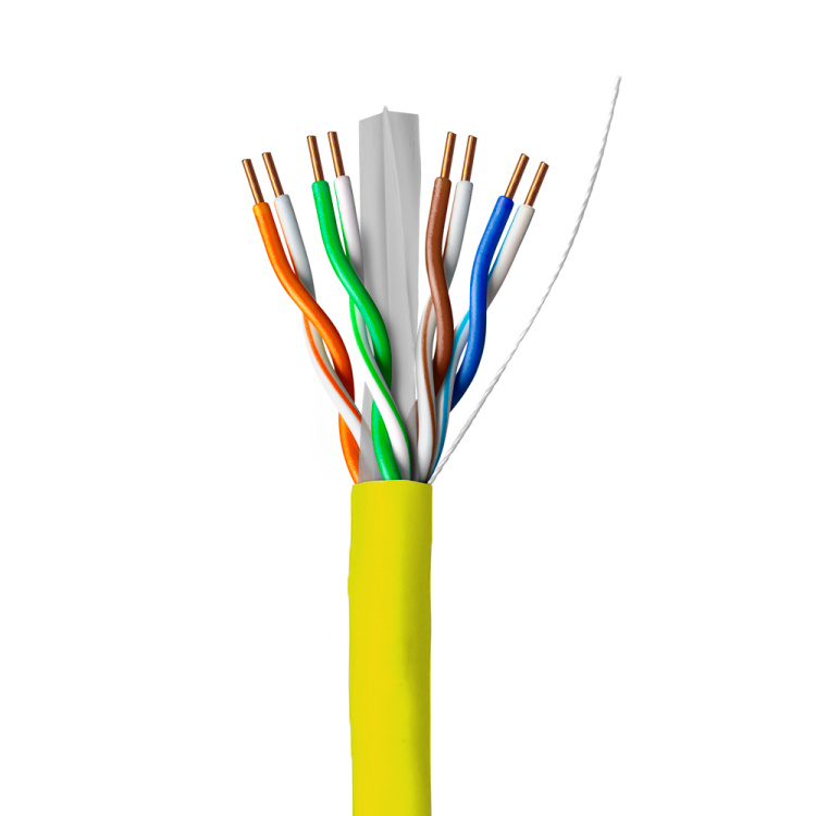 PureNet Cat6+ Non-Shielded CMP (Plenum) with Spline | Yellow