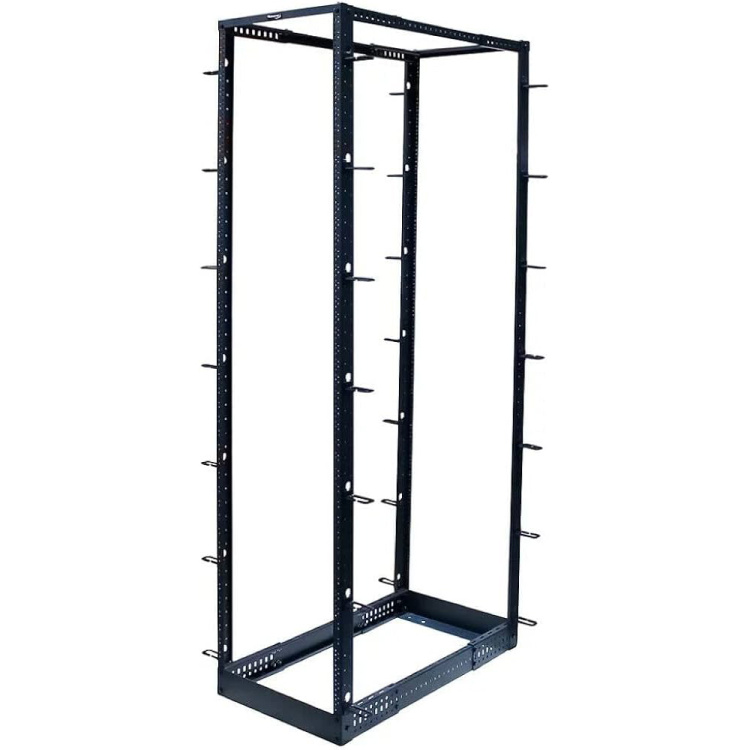 Wavenet 45U Adjustable Depth 4-Post Open Frame Floor Rack | 22-36" Depth