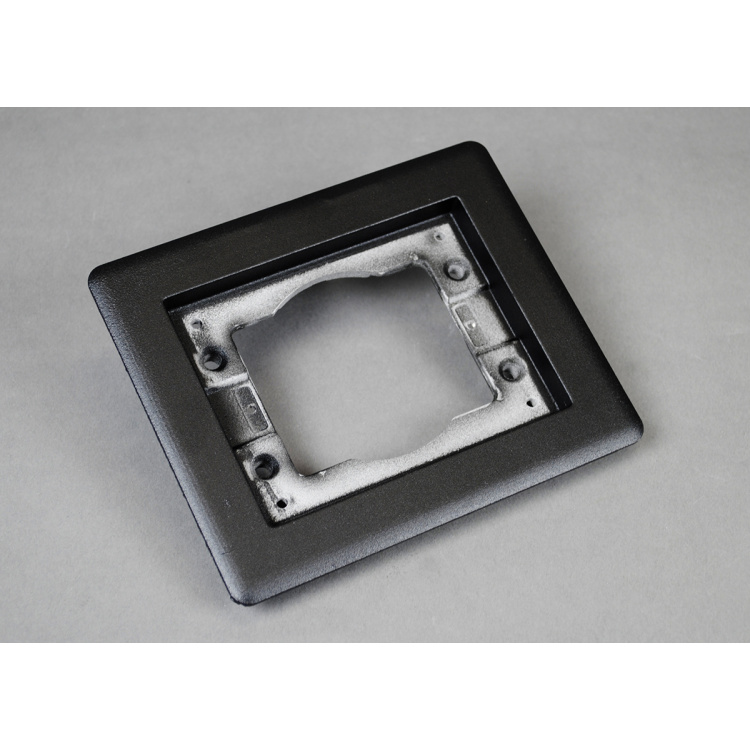 Legrand Single Gang Aluminum Flange Black