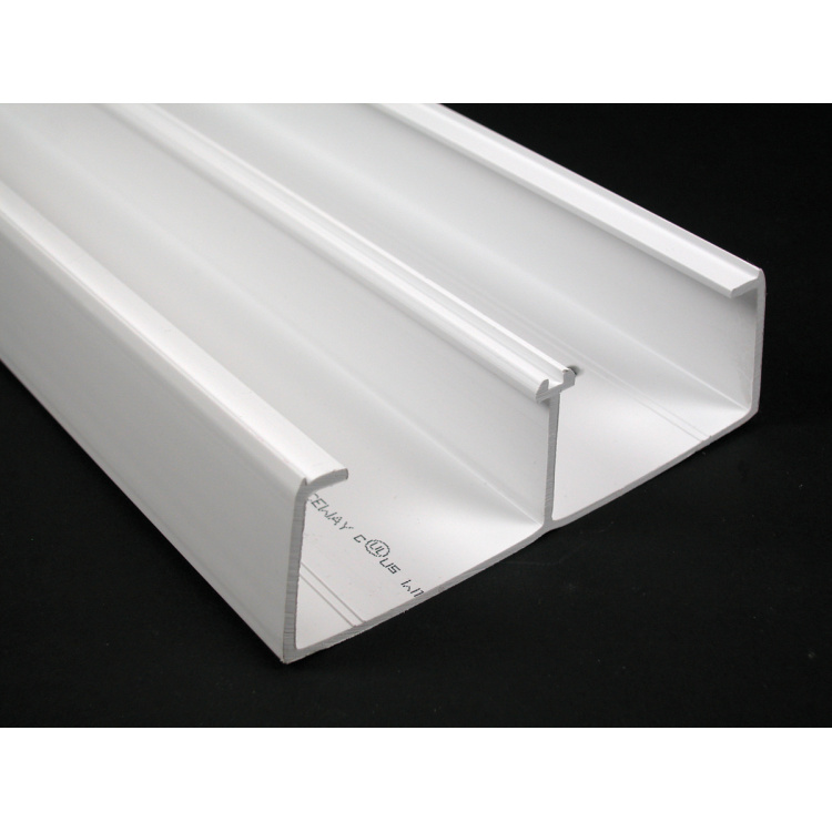 Legrand Two Compartment Raceway Base Channel | White