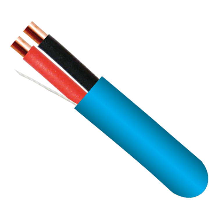 Southwire 16AWG 2 Conductor Solid FPLR (Riser) Fire Alarm Cable | Blue