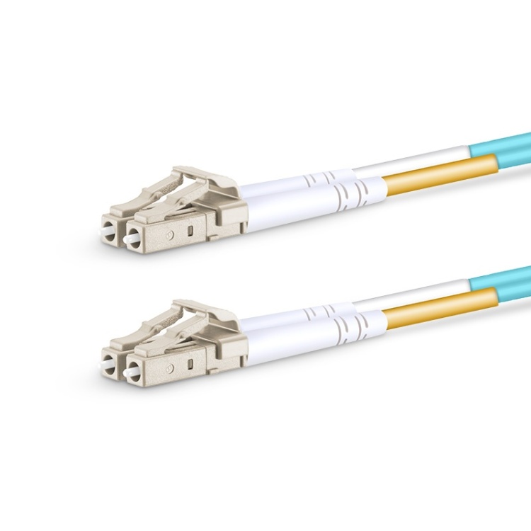 LC/LC Duplex OM4 Fiber Patch Cable | 1 Meter