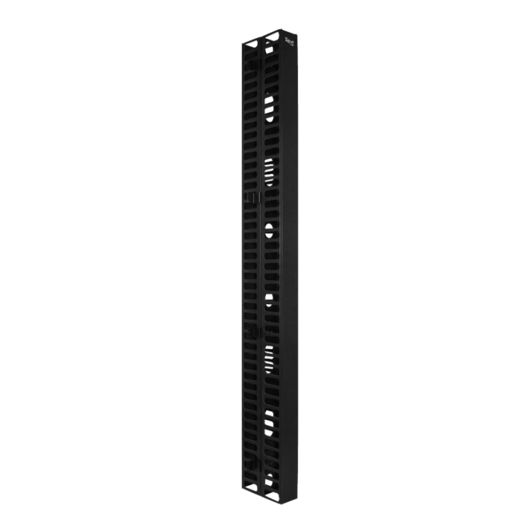 ICC 44U Double-Sided Vertical Manager with Side Mount Z-Bend Bracket