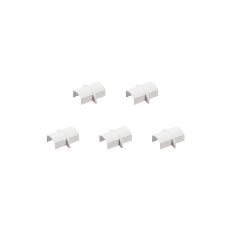 D-Line 3/4" Micro+ PVC Smooth-Fit Coupler White | 5 Pack