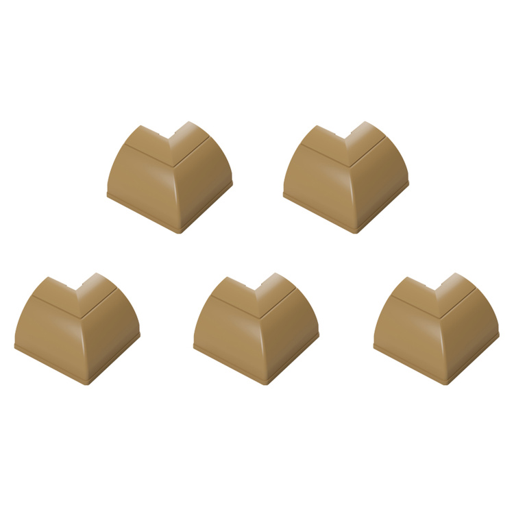 D-Line 7/8" Quarter-Round Clip-Over External Corner Wood-Effect | 5 Pack