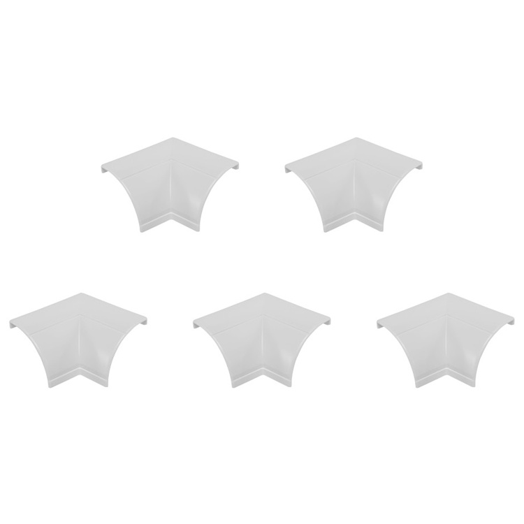 D-Line 7/8" Quarter-Round Clip-Over External Corner White | 5 Pack