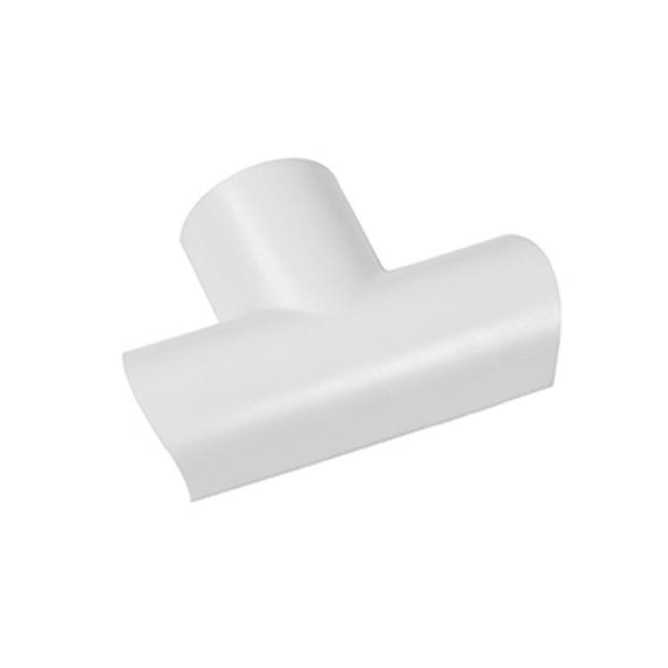 D-Line 3/4" Micro+ PVC Clip-Over Equal Tee Adapter White | 5 Pack