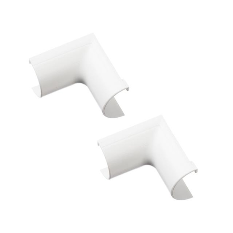 D-Line 1" Mini PVC Clip-Over External Corner White | 2 Pack