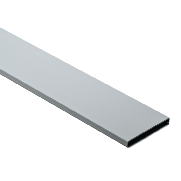 HellermannTyton Slotted Wiring Duct Cover 3" Gray | 6ft