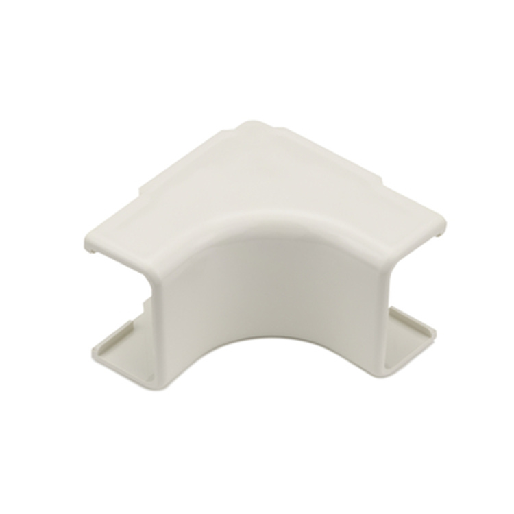 Hellermanntyton 3/4" Internal Corner Cover 1-inch Bend Radius PVC | Ivory