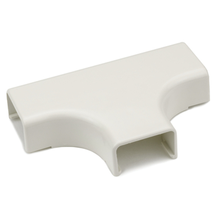 HellermannTyton 1-1/4" Tee Cover 1" Bend Radius PVC Ivory 10/pkg