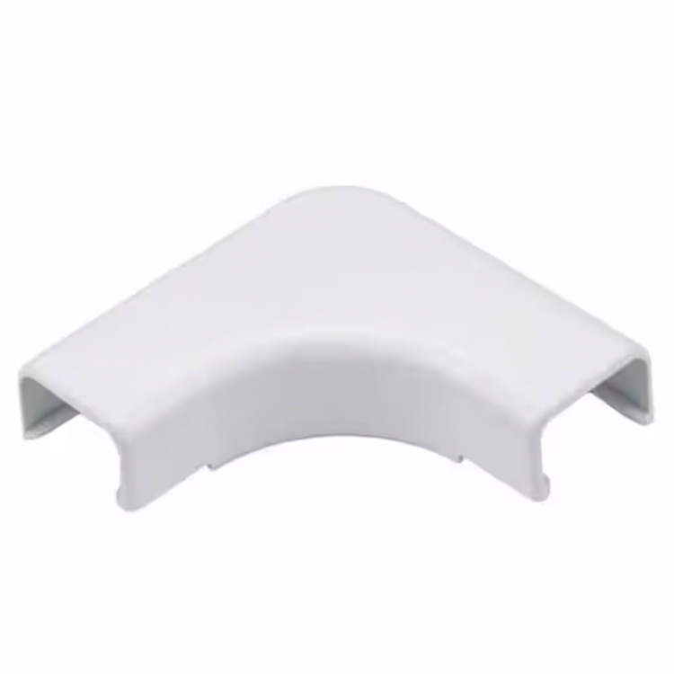 Hellermanntyton 1-1/4" Elbow Cover 1" Bend Radius PVC | White