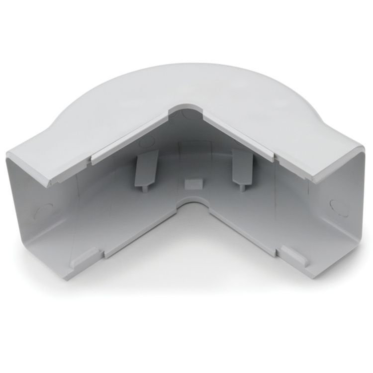 HellermannTyton 1-3/4" External Corner Adapter PVC  | Fog White