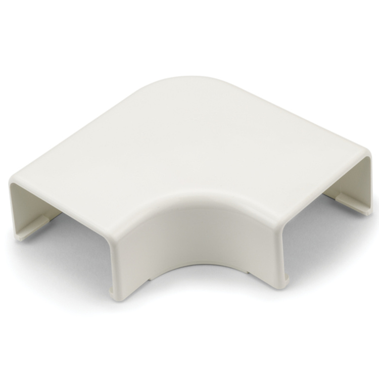 Hellermanntyton 1-3/4" Elbow Cover 1-Inch Bend Radius PVC | Ivory