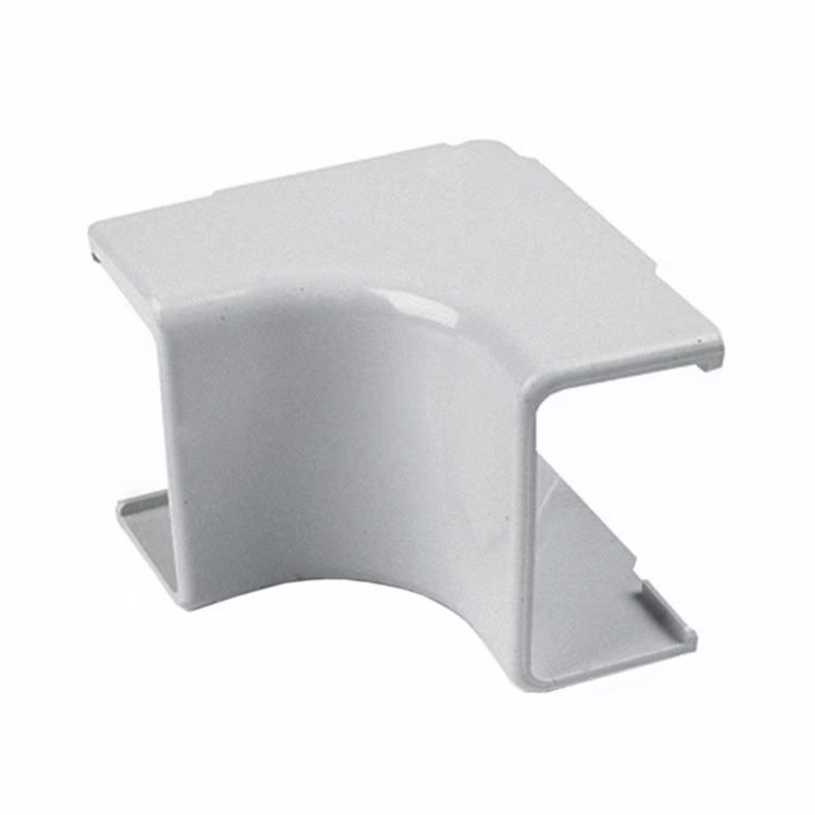 Hellermanntyton 1-3/4" Internal Corner Cover 1" Bend Radius PVC | White