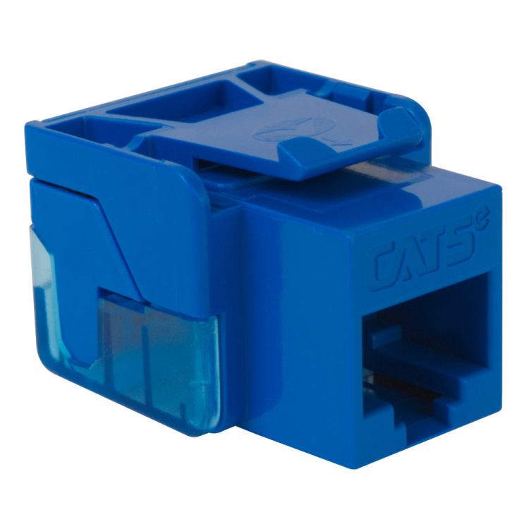 ICC Cat5e EZ Style Keystone Jack Contractor Pack | Blue