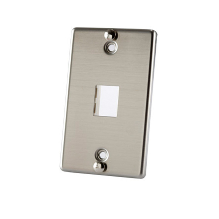 Ortronics TracJack Stainless Steel Wallphone Faceplate