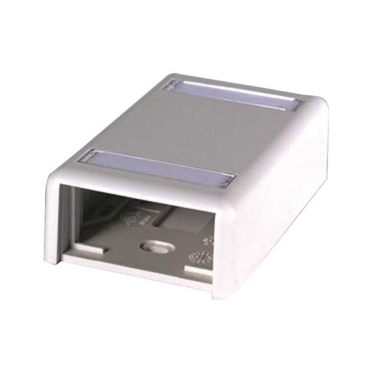 Ortronics Series II Module 2-Port Surface Mount Box | White