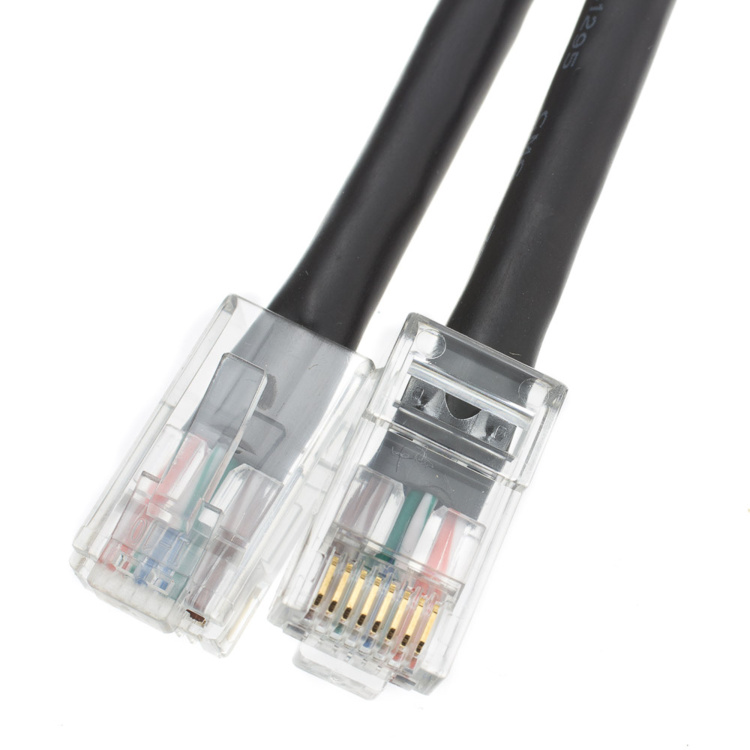 Ortronics 100' Cat6 Patch Cable No Boots | Black