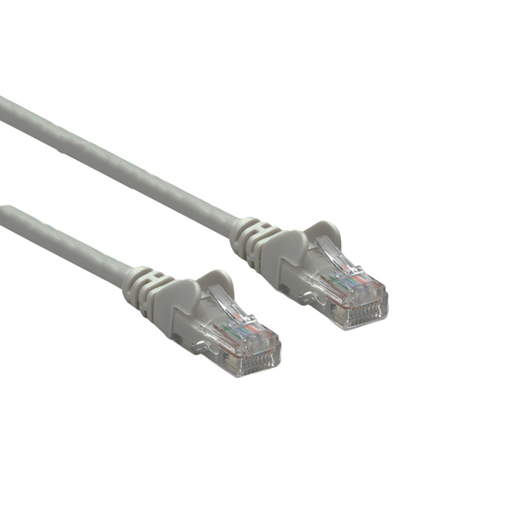 Intellinet 35' Cat6 Patch Cable Grey with Boots