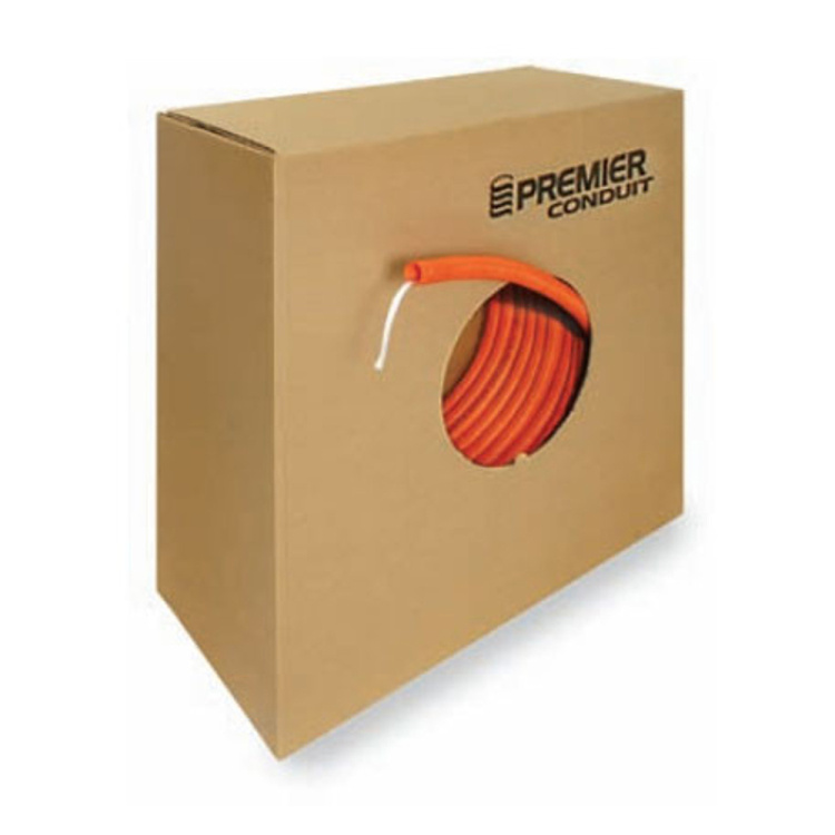 1" Innerduct Corrugated Riser Orange with Pull Tape