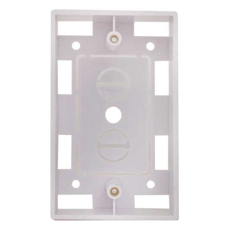 Vertical Cable Single Gang Surface Mount Junction Box | White