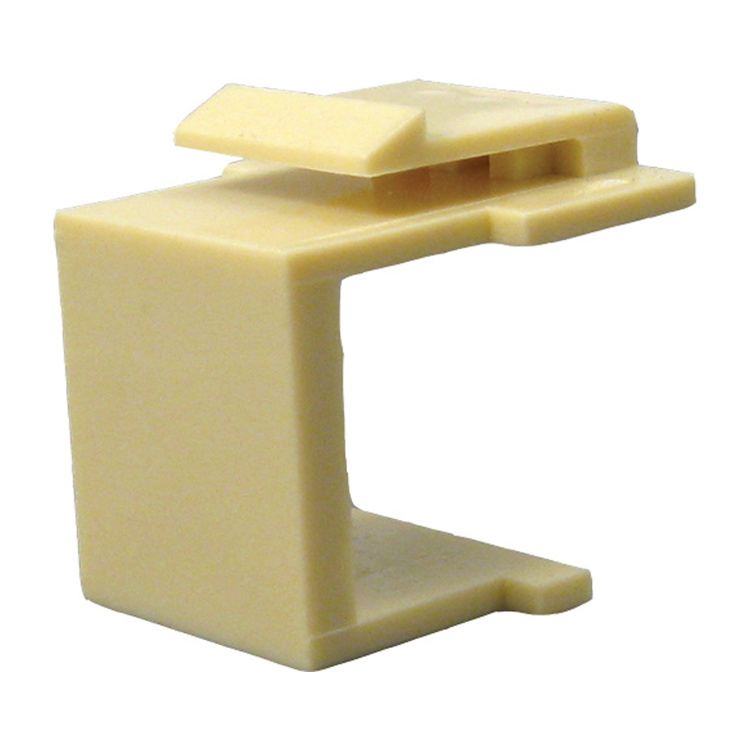 Vertical Cable Blank Keystone Insert | Ivory