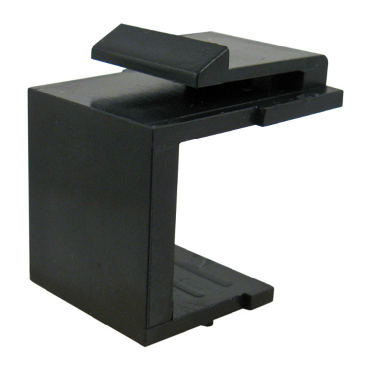 Vertical Cable Blank Keystone Insert | Black