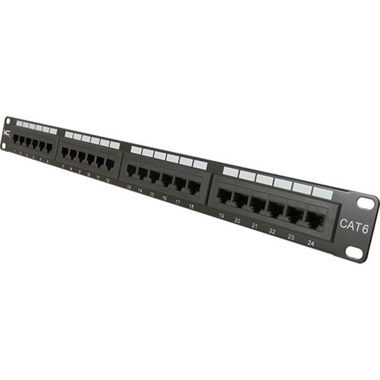 Vertical Cable 24 Port Cat6 1U Patch Panel