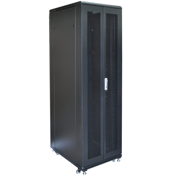 Vertical Cable 37U Network Server Cabinet with Split Mesh Door