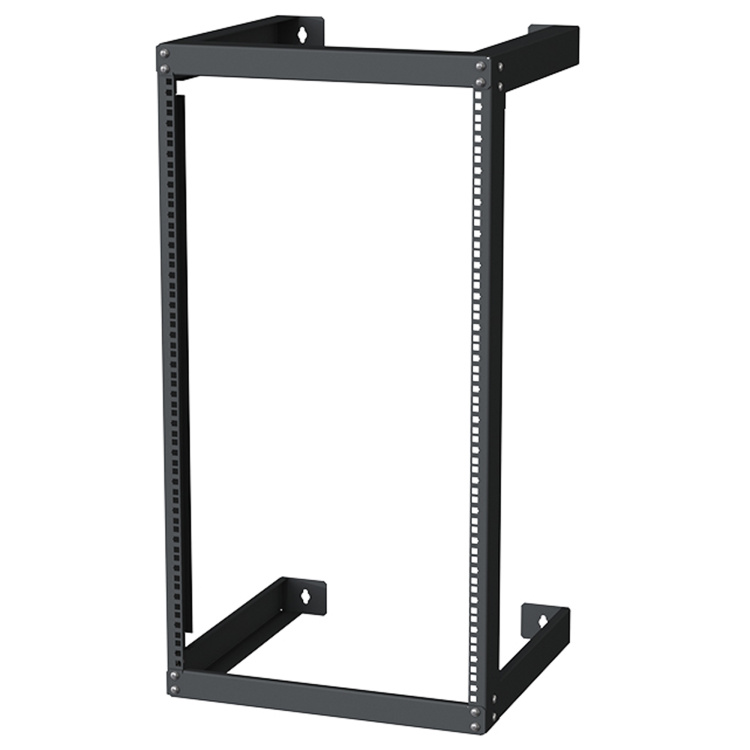 Vertical Cable 20U Open Frame Wall Mount Rack with Cage Nuts And Screws