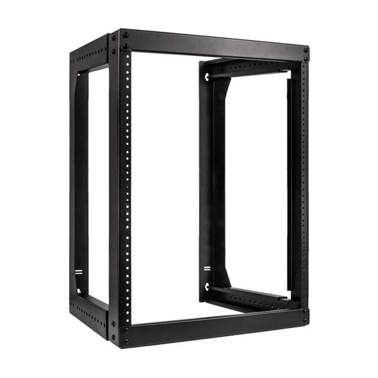 Vertical Cable 12U Heavy Duty Adjustable Depth Wall Rack | 18" - 30" Depth