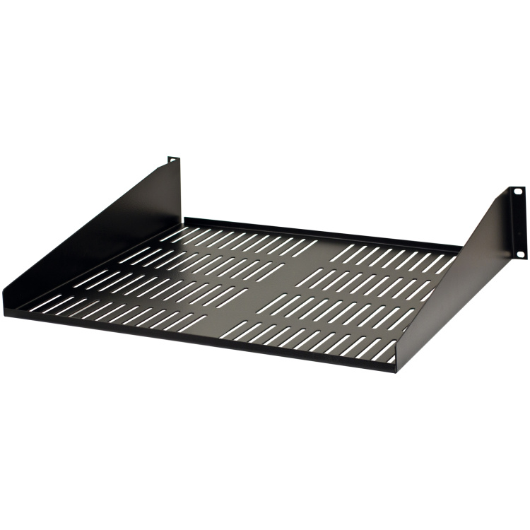 Vertical Cable 1U Universal Vented Rack Shelf 12" Depth