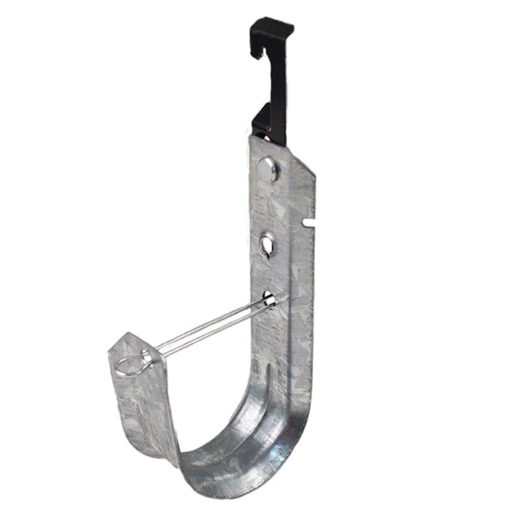 Vertical Cable 2" J-Hook Galvanized Steel with Batwing