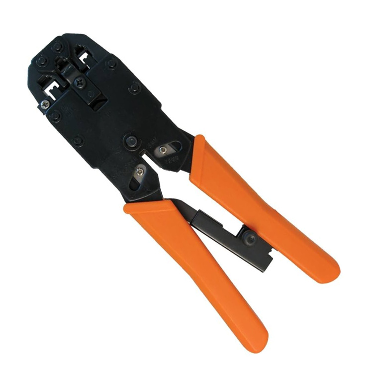 Vertical Cable Universal Crimp Tool for RJ11/RJ12 & RJ45 Standard Plugs