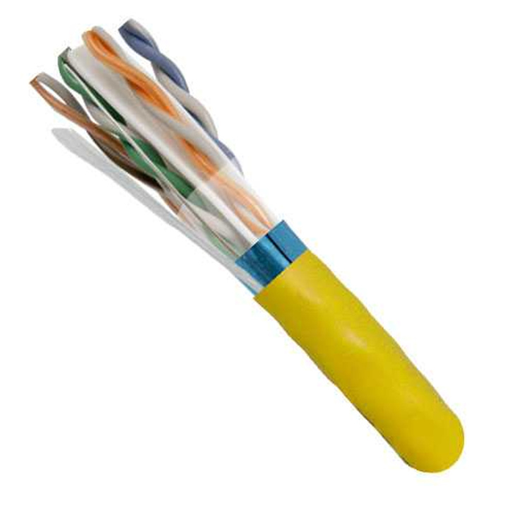 Vertical Cable 1000ft Cat6 Shielded CMP (Plenum) | Yellow