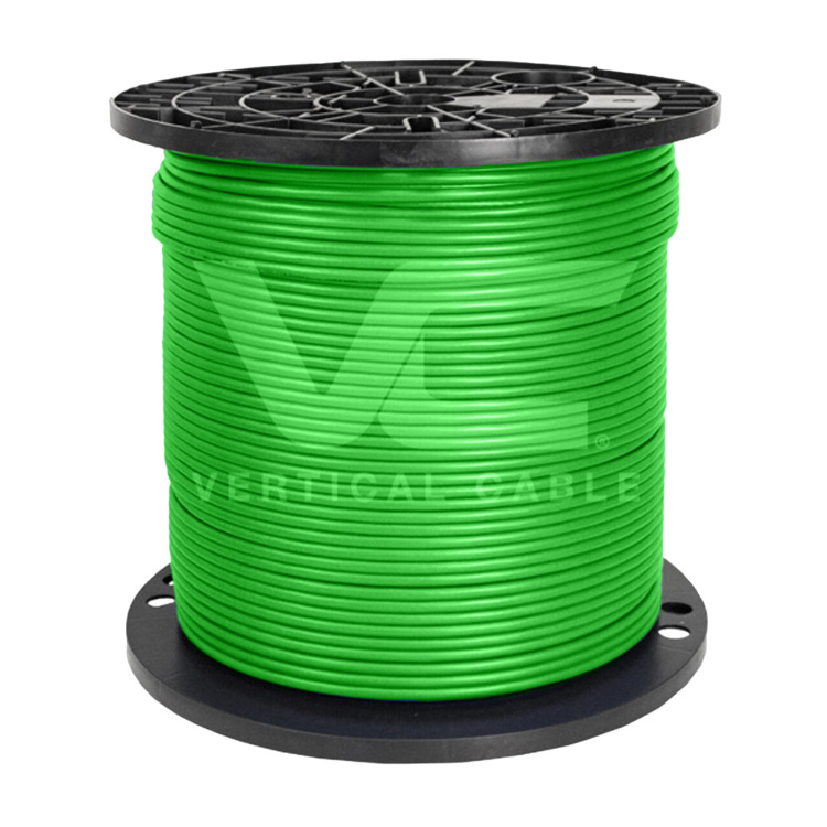 Vertical Cable 1000ft Cat6A Non-Shielded CMP (Plenum) | Green