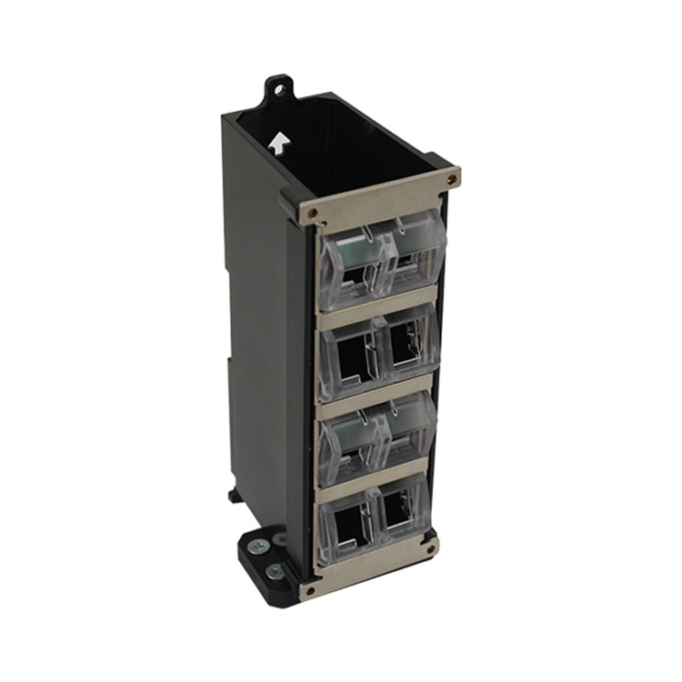 Vertical Cable 8 Port DIN-Rail Keystone Module Box