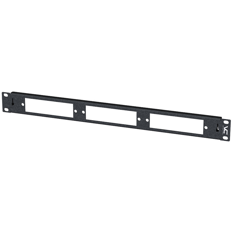 Vertical Cable 1U LGX Blank Rackmount Panel | 3 Position (No Wire Management)